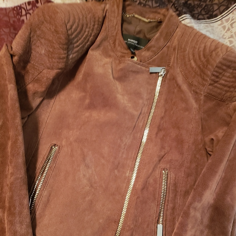 Mango Geniue Leather Jacket